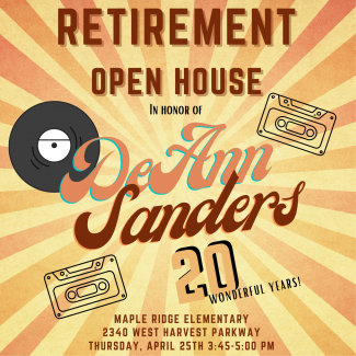 Retirement Open House at Maple Ridge for DeAnn Sanders.
