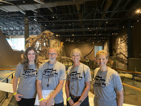 Fourth Grade Teachers in the Natural History Museum.
