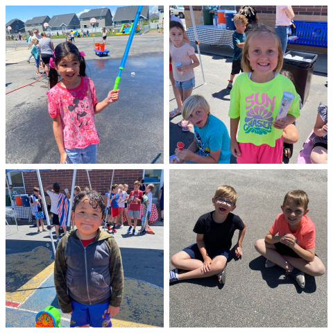 Students at field day.