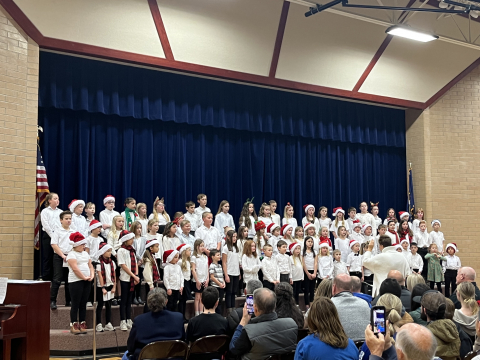 Maple Ridge school choir singing.