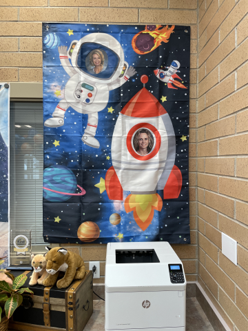 Mrs. Gatley and Mrs. Simmons' out of this world poster.