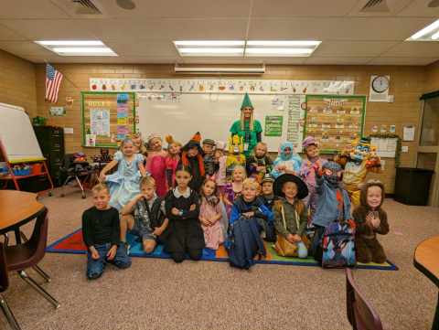 Mrs. Green's Kindergarten Class.