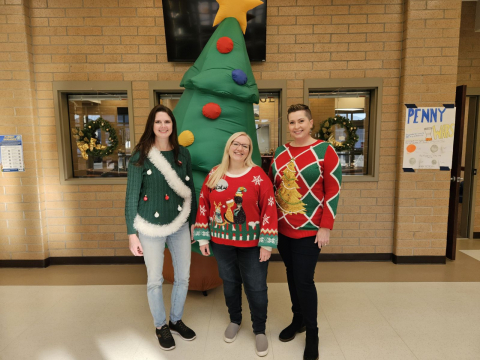 Special Ed teachers in Ugly Sweaters.