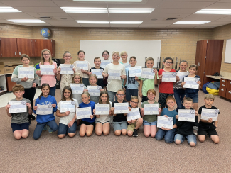 2021-22 Mathletes with their Certificates