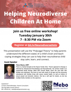 Join us for a free online workshop, January 30, 7:00-8:30 pm on Zoom. Register at https://us02web.zoom.us/meeting/register/tZAtdOCvrjwuGNFFzN60zZ_4Zhxperuvb06H#/registration.